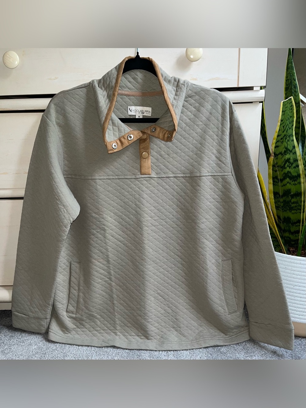 Koolaburra by UGG Quilted Funnel Neck Pullover NWOT Medium